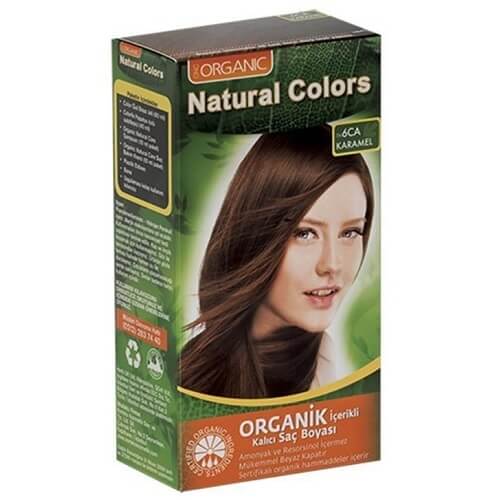 Natural Colors Organic Hair Dye 6CA Caramel 1 Pack by Beauty Care Bag