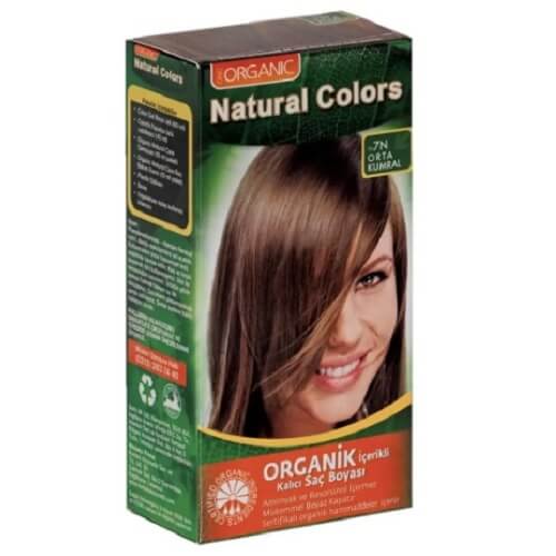 Natural Colors 7N Medium Blonde Organic Hair Dye by Beauty Care Bag