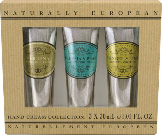 Naturally European Mini Hand Cream Gift Set 3 x 30ml by Beauty Care Bag
