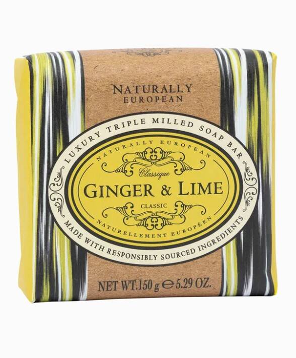 Naturally European Ginger & Lime Soap Bar 150g by Beauty Care Bag