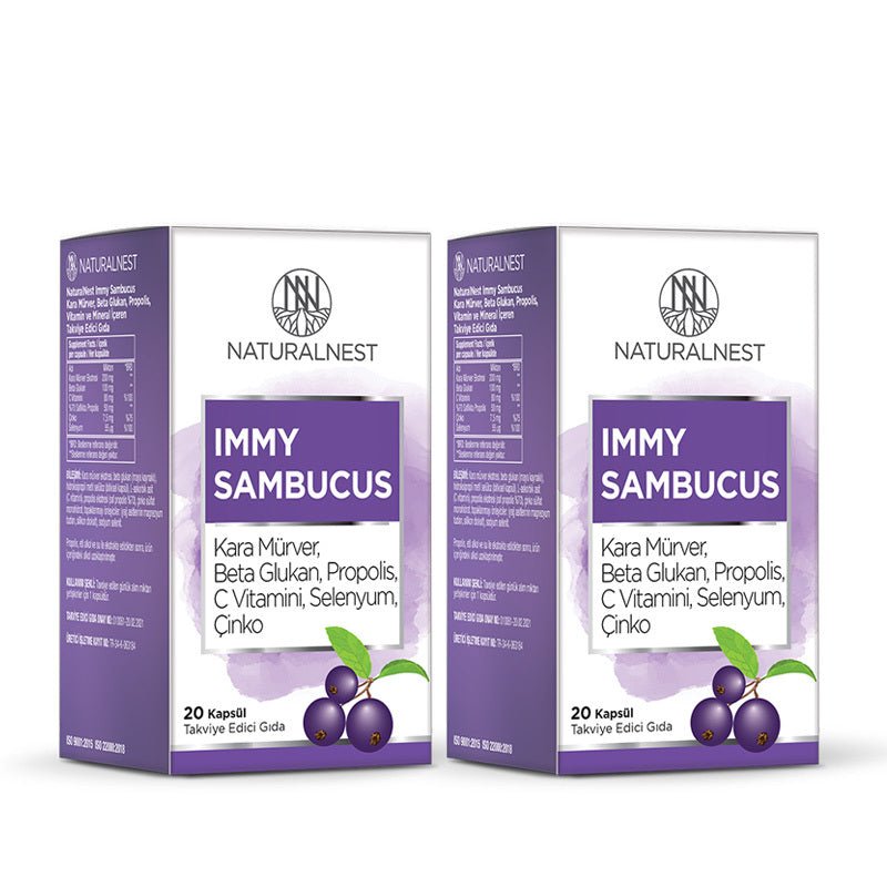 Naturalnest Immy Sambucus Immune Support Capsules 40 CountSupplementsTorqelo.com