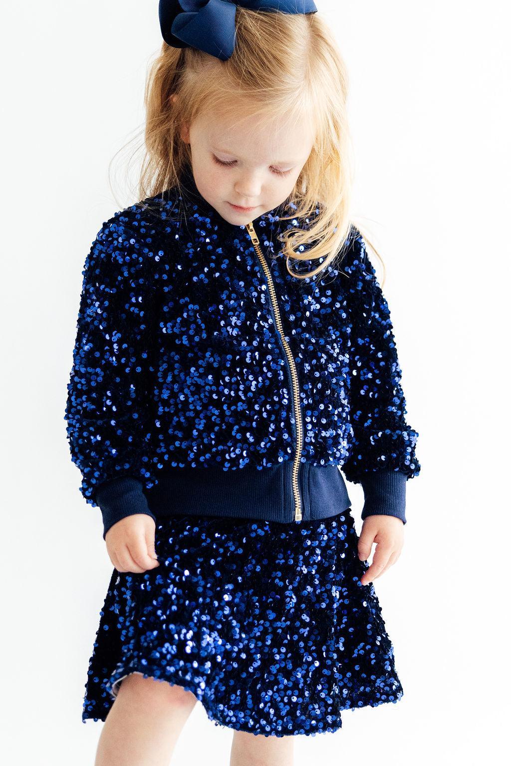 Navy Blue Velvet Sequin JacketSequin JacketTorqelo.com