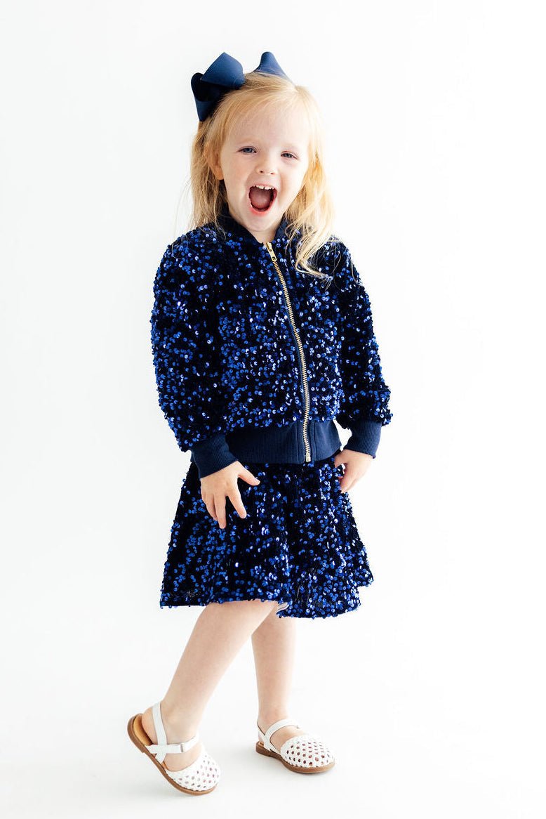 Navy Blue Velvet Sequin JacketSequin JacketTorqelo.com
