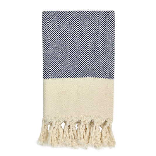 Herringbone Turkish Hand Towel by Ariel