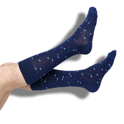 Navy Chicklet Dress SocksTeam ColorwaysTorqelo.com