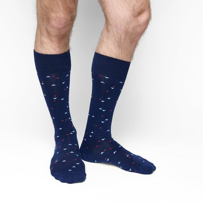 Navy Chicklet Dress SocksTeam ColorwaysTorqelo.com