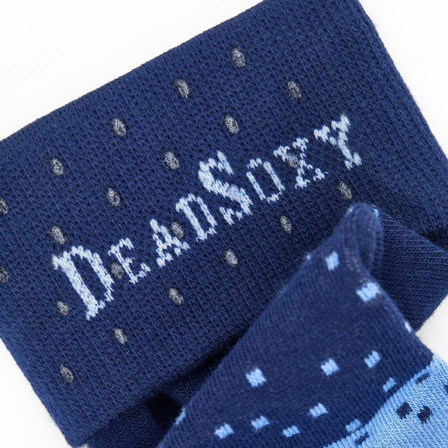 Navy Ombre Dot Dress SocksTeam ColorwaysTorqelo.com