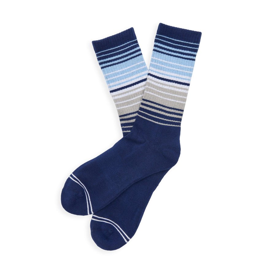 Navy Ombre Stripe Casual CrewTeam ColorwaysTorqelo.com