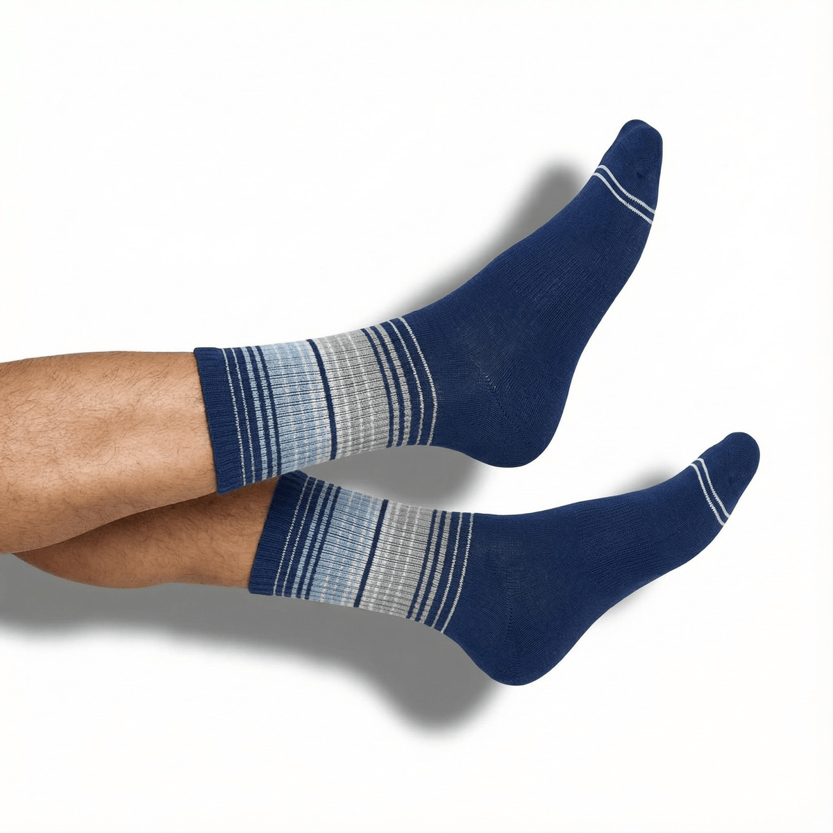 Navy Ombre Stripe Casual CrewTeam ColorwaysTorqelo.com