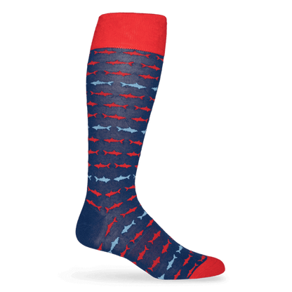 Navy Shark SocksTeam ColorwaysTorqelo.com
