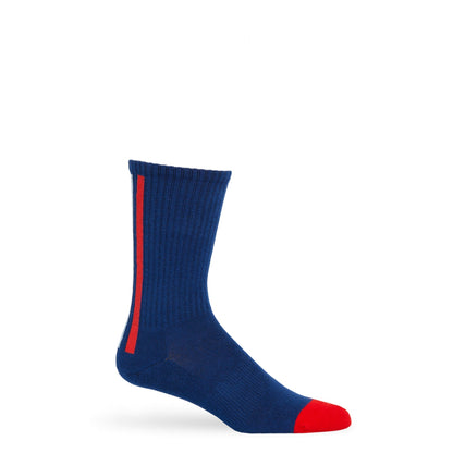 Navy Vertical Stripe Casual SocksTeam ColorwaysTorqelo.com