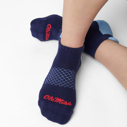 Navy/Powder ' Ole Miss ' Ankle SocksAnkle SocksTorqelo.com