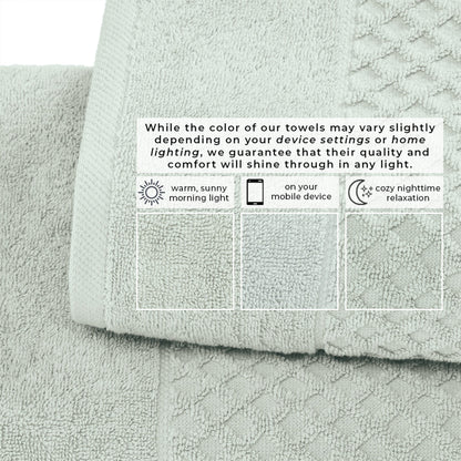 Cotton Diamond Waffle Weave Bath Towel Set - Grayson Collection by Great Bay Home