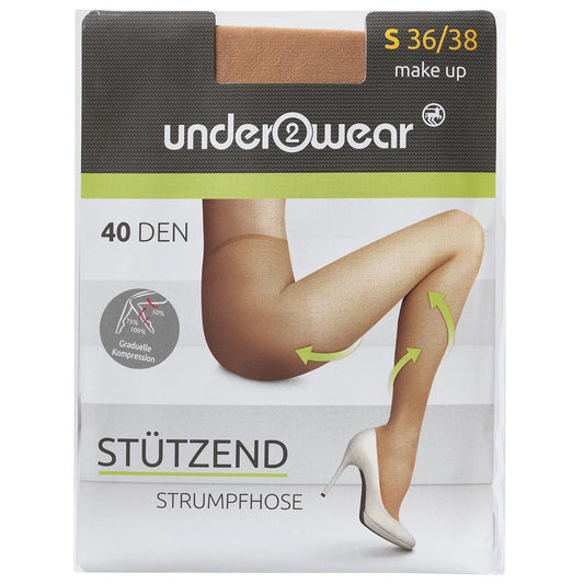 Underwear 40 Den Sheer Pantyhose Control Top Nude Tights Size 36-38 by Beauty Care Bag