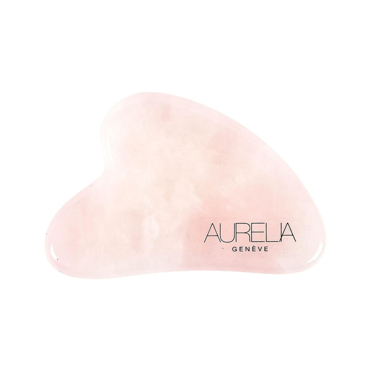 Aurelia Geneve Pink Quartz Heart Gua Sha for Facial Massage by Beauty Care Bag