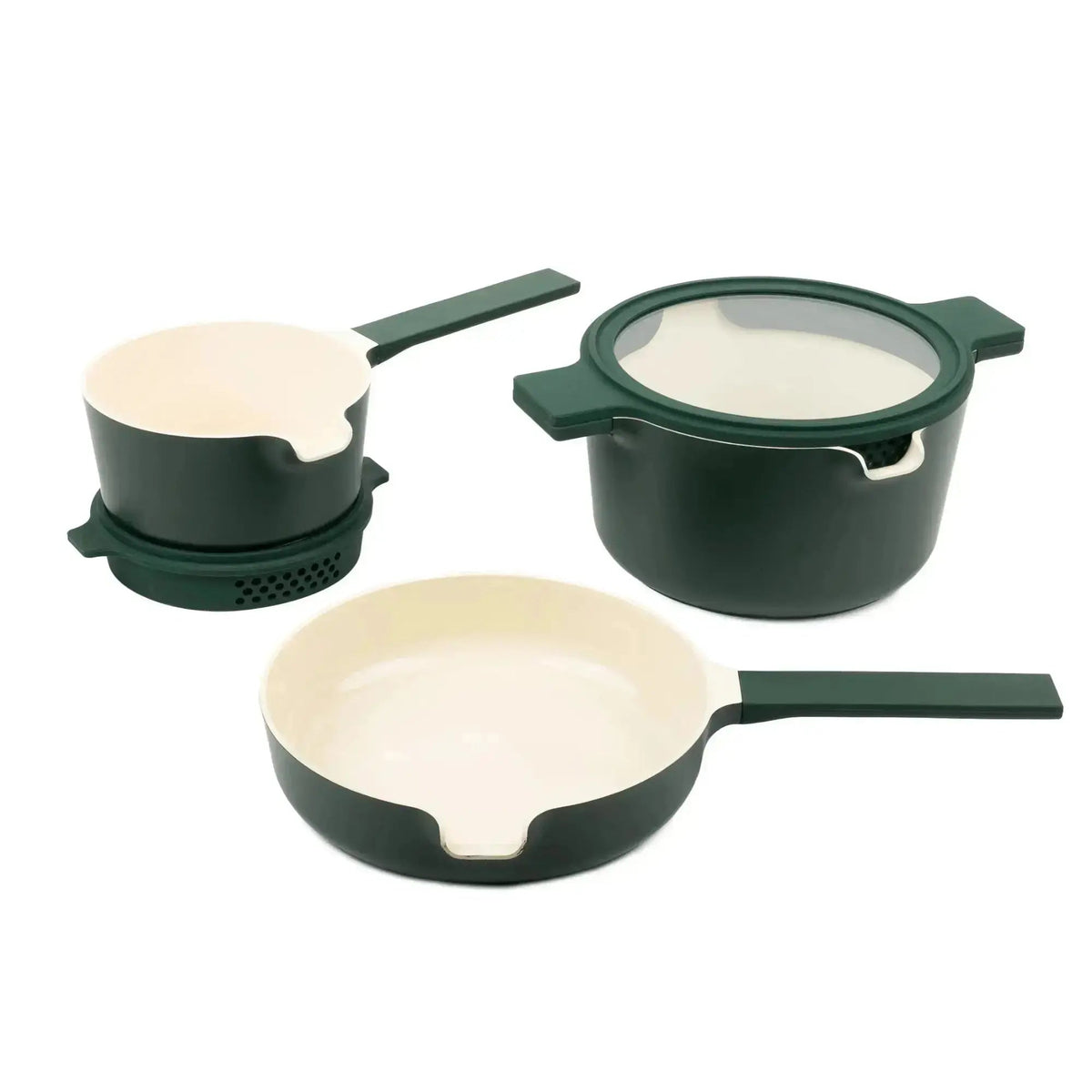 5-Piece Stackable Ceramic Nonstick Set by Alva Cookware