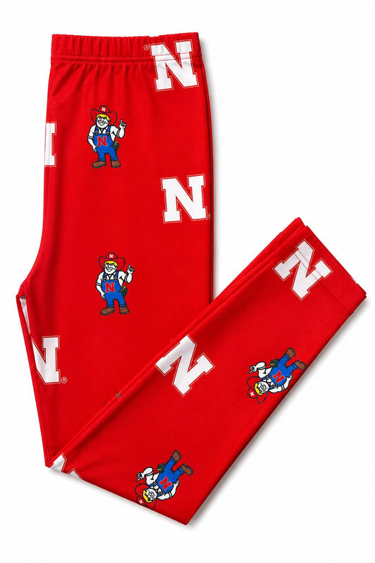 Nebraska Red Herbie Husker LeggingsLeggingsTorqelo.com