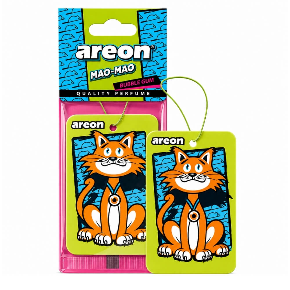 Areon Fresh X Mao Mao Bubble Gum Car Air Freshener by Beauty Care Bag