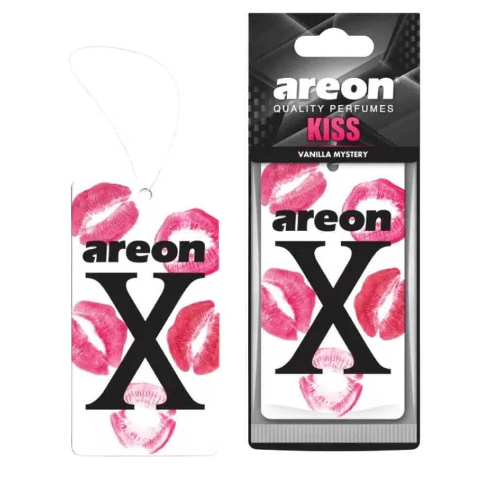 Areon X Kiss Vanilla Mystery Car Air Freshener, Long-Lasting Scent by Beauty Care Bag