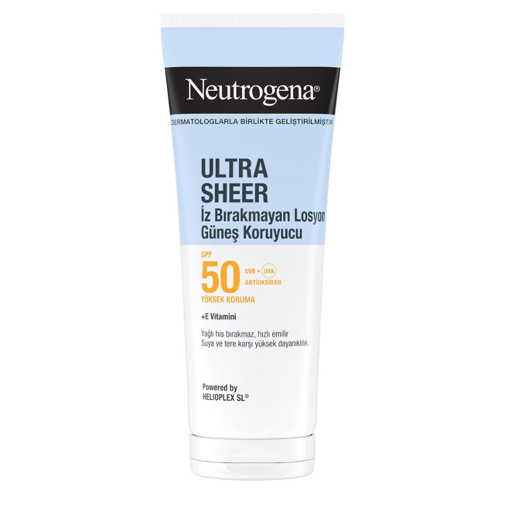 Neutrogena Ultra Sheer Hydrating Sunscreen Lotion SPF50 200ml by Beauty Care Bag