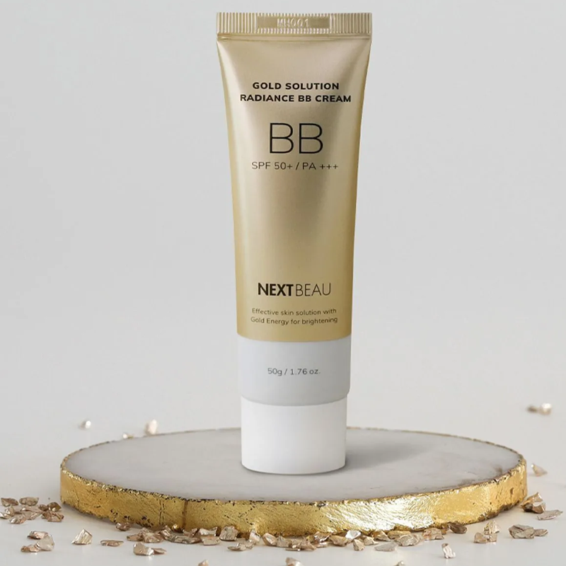 Next Beau Gold Solution Radiance BB Cream in Light Beige 50 ml by Beauty Care Bag