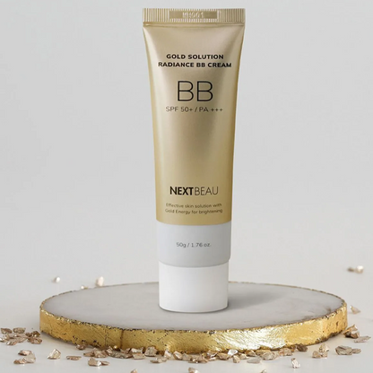 Next Beau Gold Solution Radiance BB Cream in Light Beige 50 ml by Beauty Care Bag