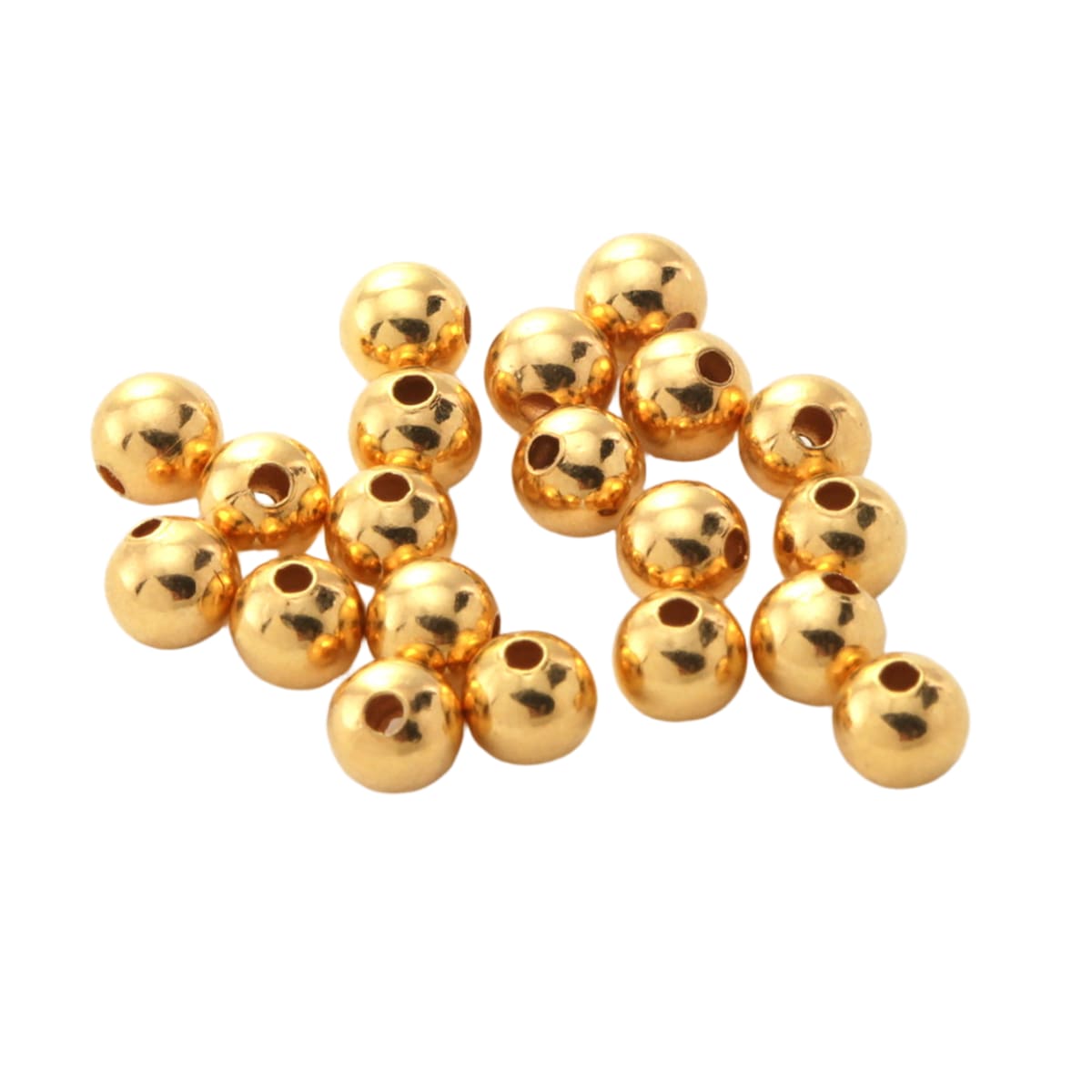 4mm electro-plated round spacer beads, Continental Bead Suppliers