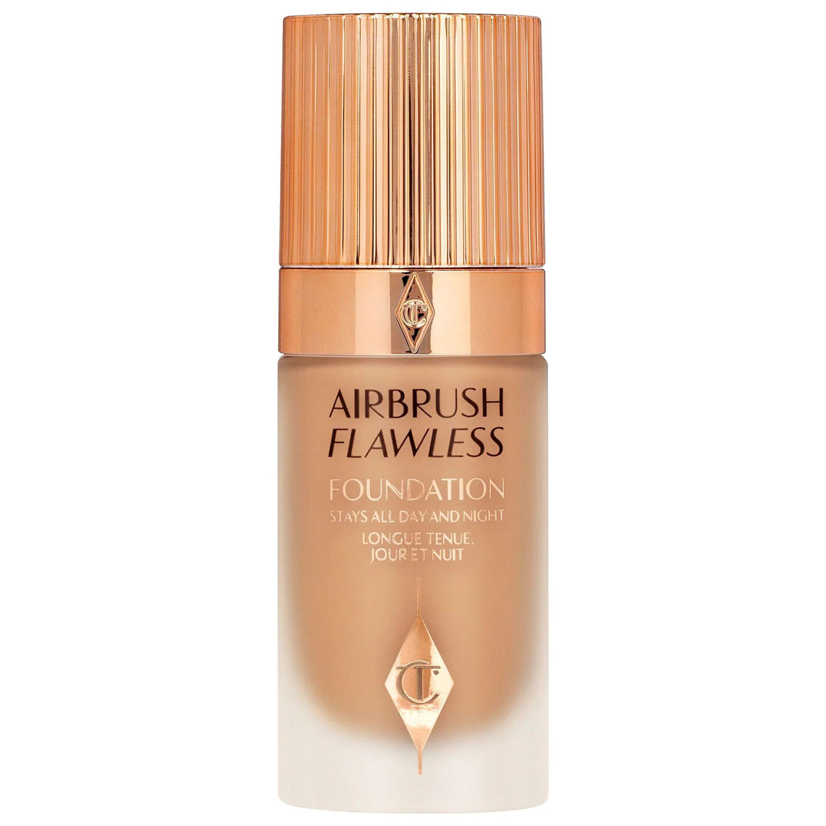 Charlotte Tilbury Airbrush Flawless Longwear Foundation: Full Coverage, Matte Finish, Wrinkle Reducing, Vegan & Cruelty-Free (Long-lasting, Poreless) by Beauty Care Bag