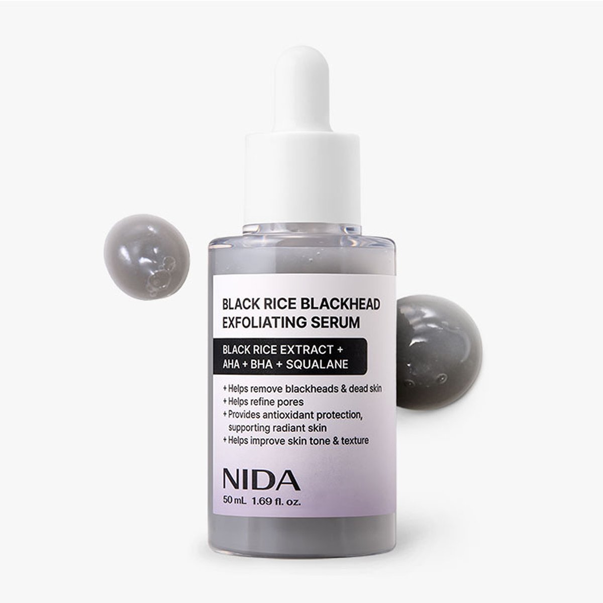 NIDA Black Rice Blackhead Exfoliating Serum 50ml by Seoulia