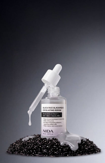 NIDA Black Rice Blackhead Exfoliating Serum 50ml by Seoulia