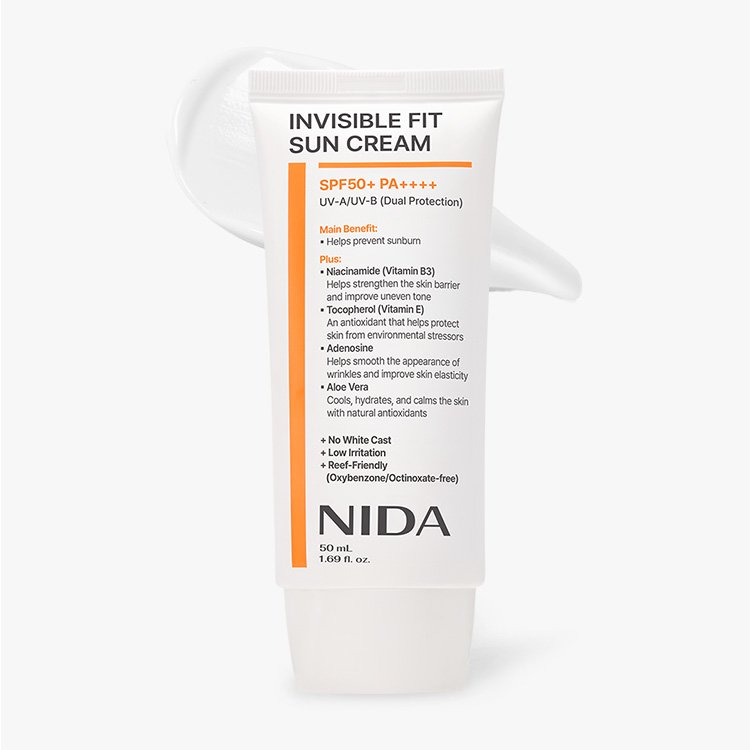 NIDA Invisible Fit Sun Cream 50ml by Seoulia