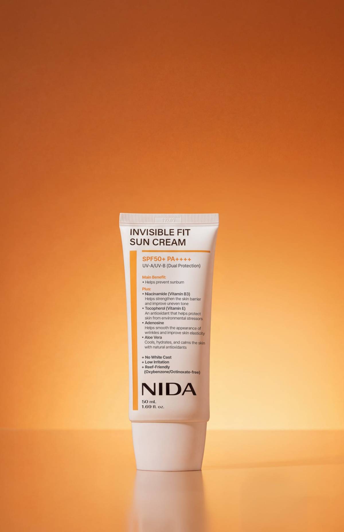 NIDA Invisible Fit Sun Cream 50ml by Seoulia