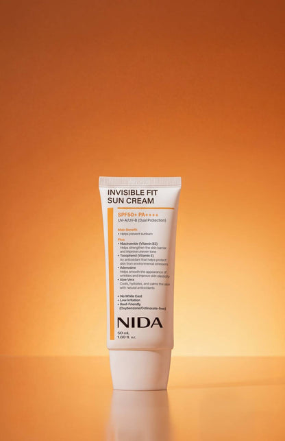 NIDA Invisible Fit Sun Cream 50ml by Seoulia