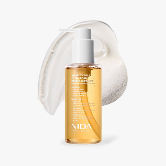 NIDA Perfect Clear Oil-To-Foam Double Cleanser 145ml by Seoulia