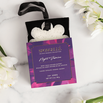Night Jasmine | Boxed FlowerBody Wash Infused BufferTorqelo.com