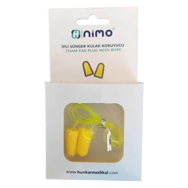 Nimo Foam Earplugs for Noise Reduction 1 Pair by Beauty Care Bag