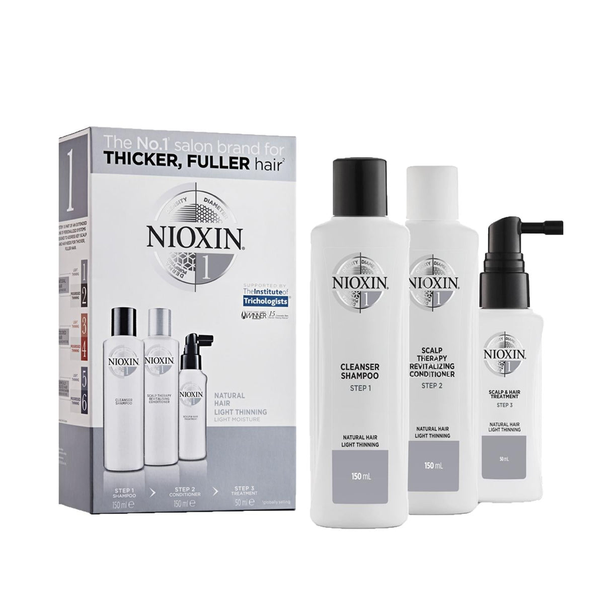 Nioxin Hair Care Set - Anti-Hair Loss Solution for Natural Hair, Travel-SizedHair CareTorqelo.com