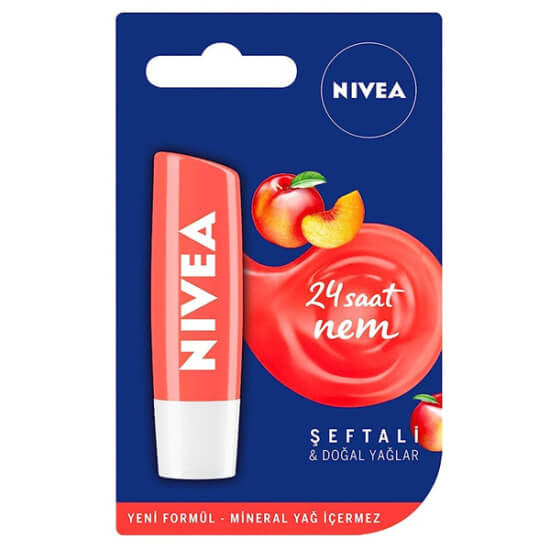 Nivea Peach Shine Lip Care Balm for 24h Moisture 4.8g by Beauty Care Bag