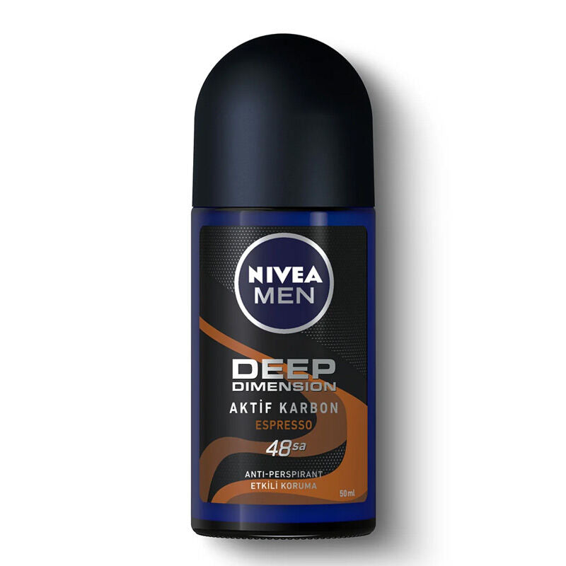 Nivea Men Deep Dimension Espresso roll-on deodorant, 50 ml