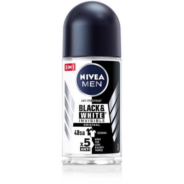 Nivea Men Invisible Deodorant Roll-On - Black & White Protection | 1.69 fl ozDeodorantTorqelo.com