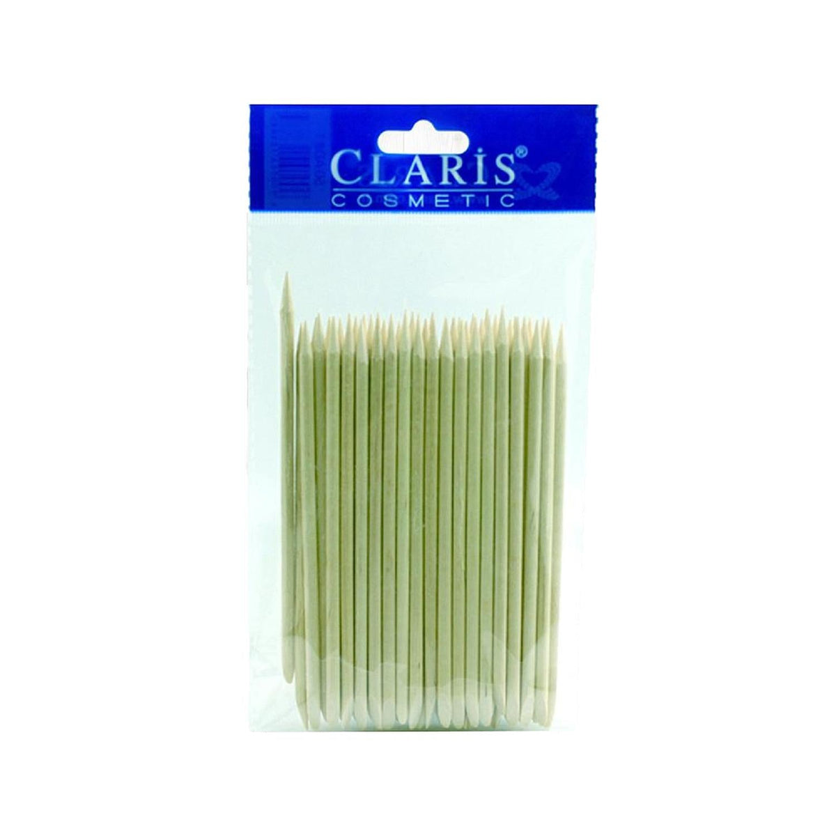 Claris Wooden Nail Pushers - Pack of 50, Disposable Cuticle Care for Home & Professional Nail Care by Beauty Care Bag