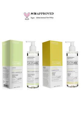 Skin401 Dual-Action Cleansing Set: Calendula Oil & BHA Gel - Deep Pore Cleansing, Blackhead Removal, Vegan Skincare for Oily & Combination Skin by Beauty Care Bag