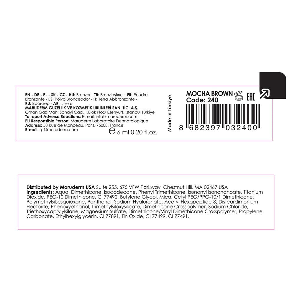 Maruderm Make Up Sunshine Liquid Bronzer in Mocha Brown 15ml by Beauty Care Bag