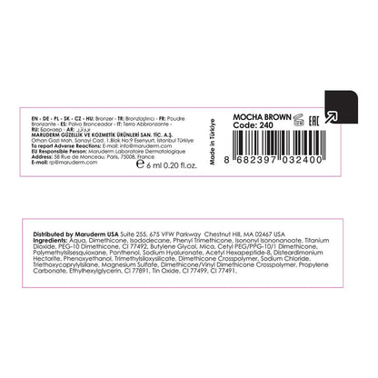 Maruderm Make Up Sunshine Liquid Bronzer in Mocha Brown 15ml by Beauty Care Bag