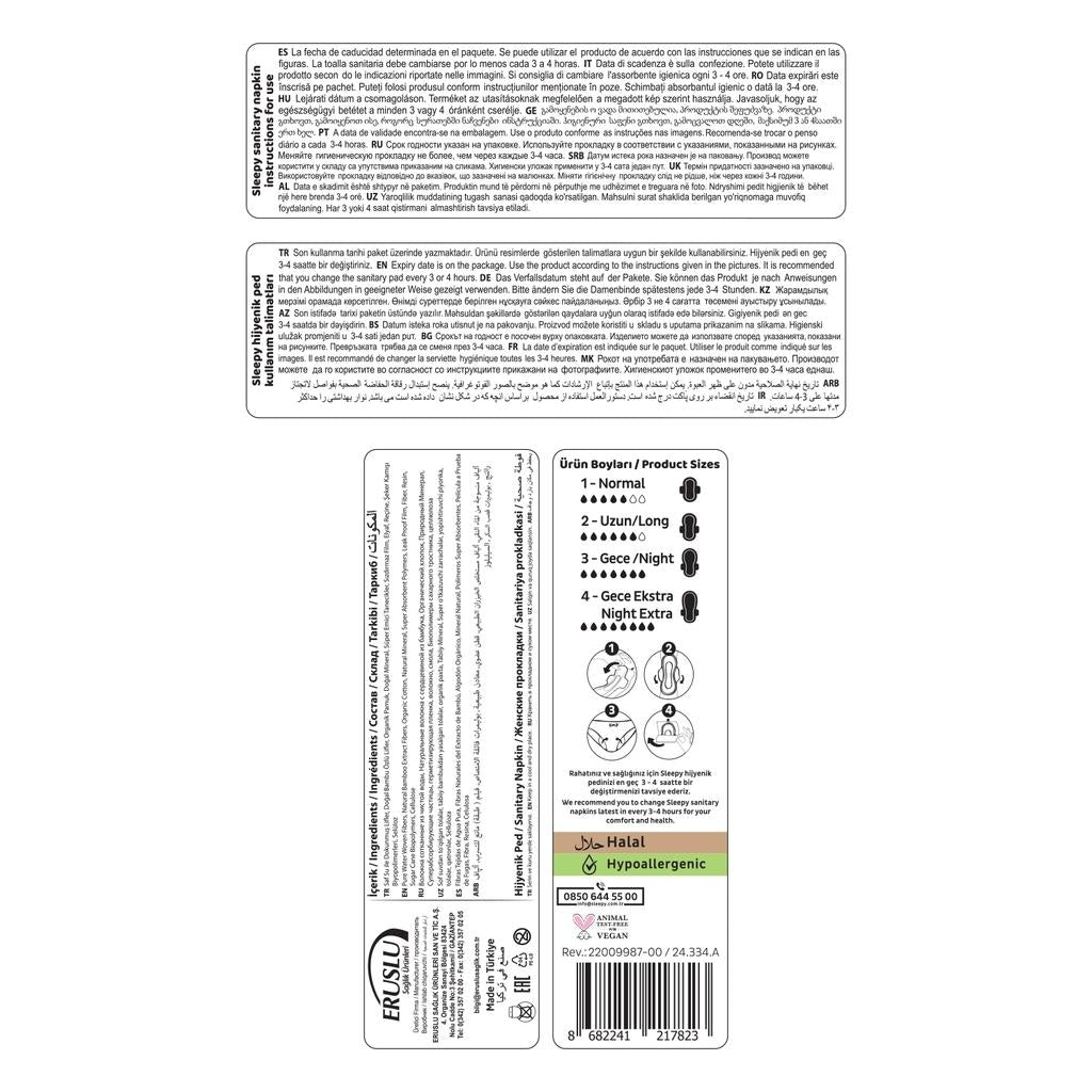 Sleepy Bio Natural Premium Plus Night Pads Size 4 26 Count by Beauty Care Bag