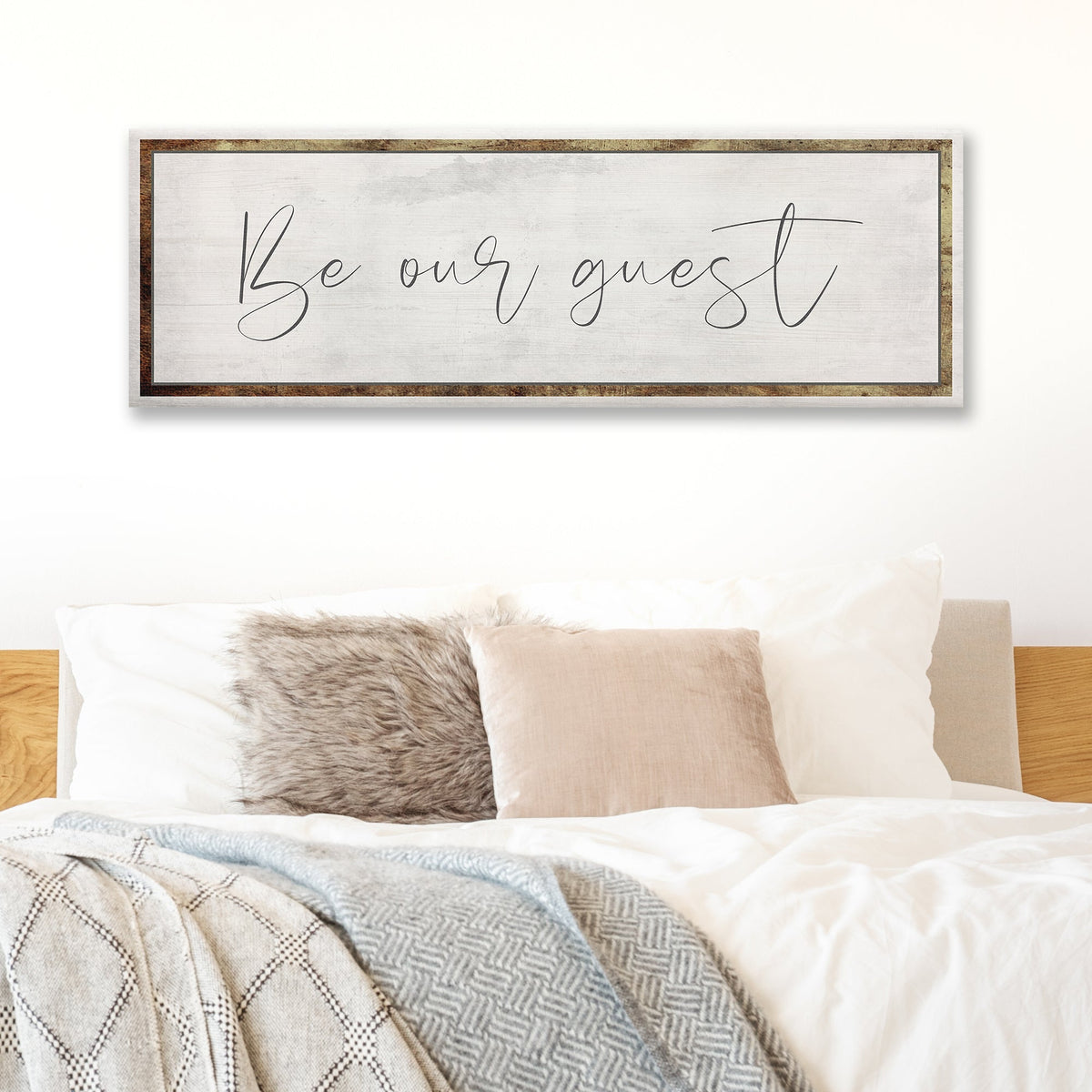 Be Our Guest Sign by Tailored Canvases