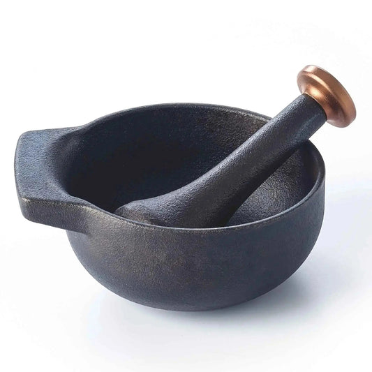 Enameled Cast Iron Mortar & Pestle Set, 2-Cup by Alva Cookware