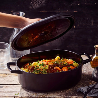 Enameled Cast Iron Oval Dutch Oven, 6-Qt by Alva Cookware