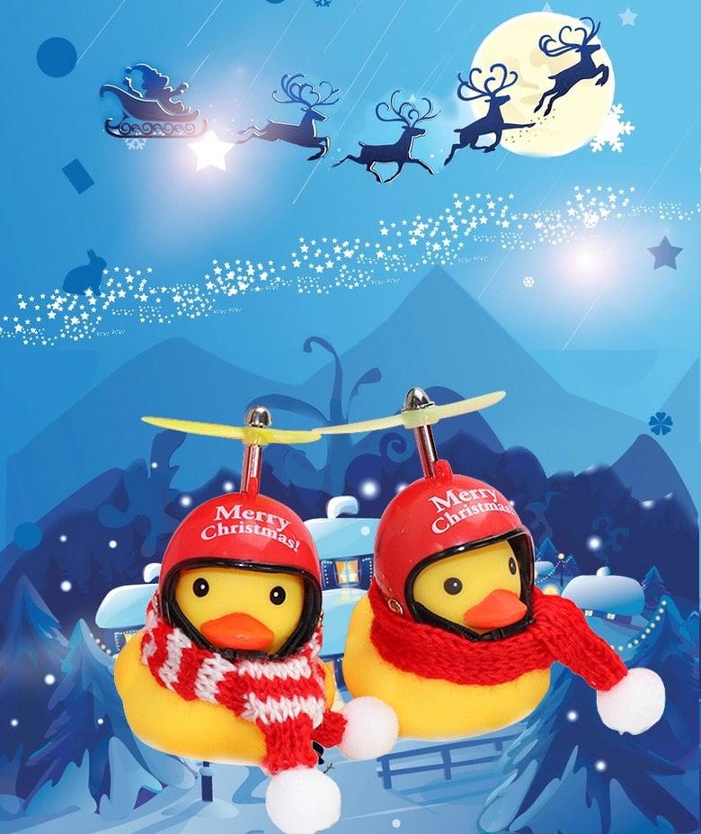 Normal Airscrew Helmet Standing Duck Broken Wind Small Yellow Duck Bike Motor Riding Cycling Lights Bicycle Accessories Rubber Yellow Duck Toy Bike Ornaments Yellow Duck With Proper Helmet Cool DecorationsST90SP310KIPTorqelo.com