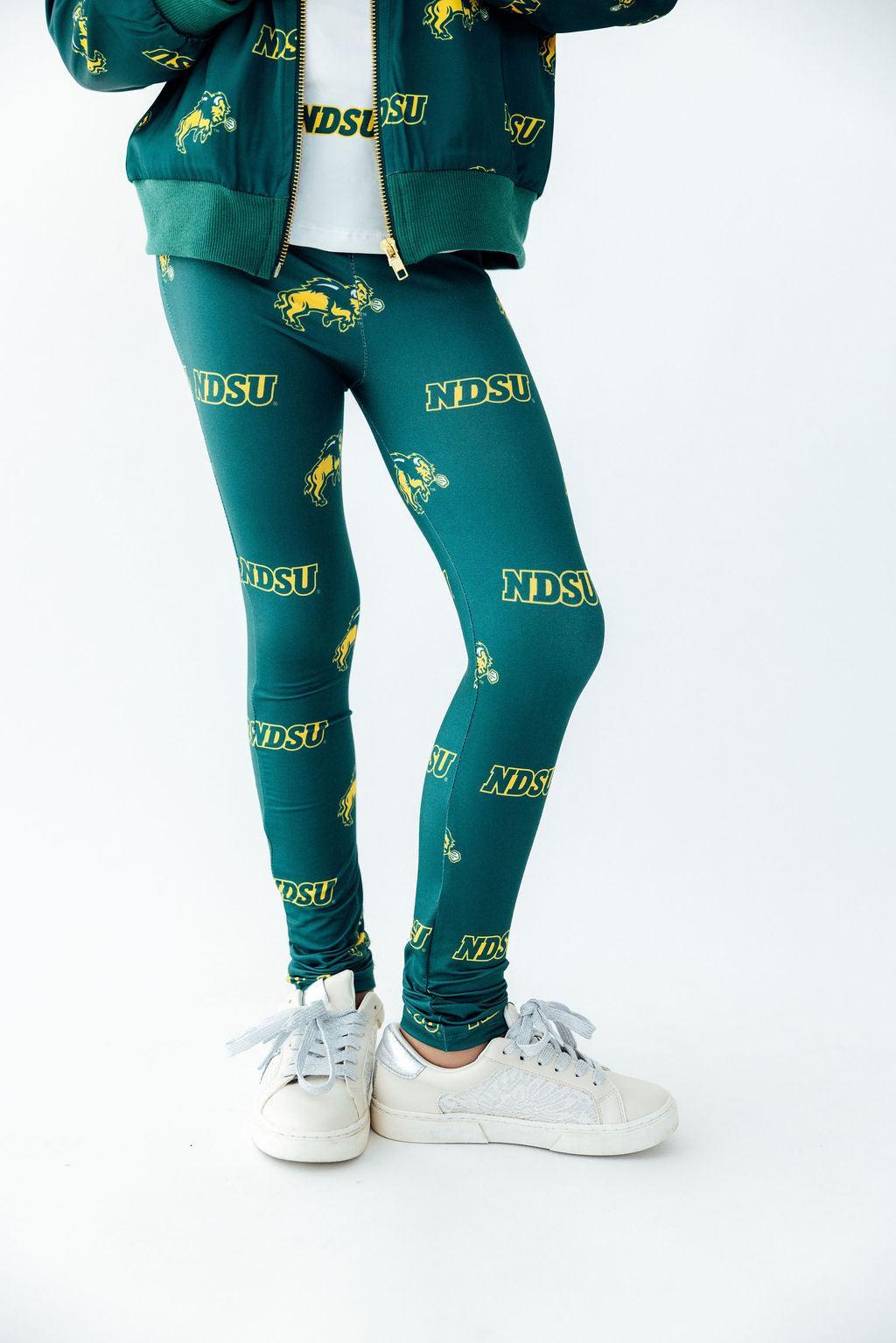 North Dakota State University Green Bison LeggingsLeggingsTorqelo.com